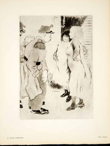 1931 Heliogravure Louis Legrand Faune Parisienne Erastene Ramiro Illustration
