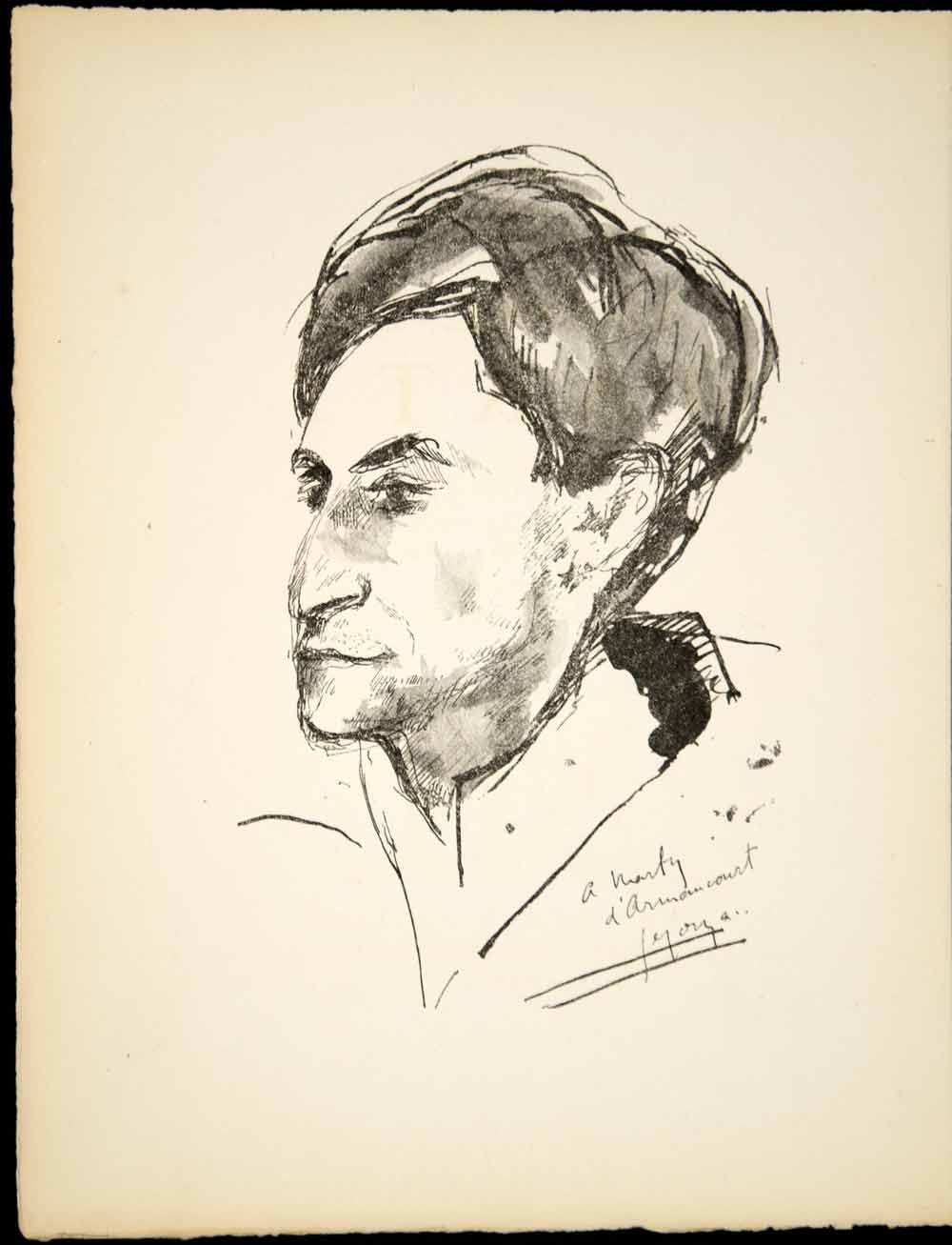 1930 Print Andre Edouard Marty A. E. Portrait Dunoyer de Segonzac French ADLM1