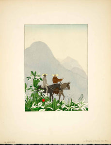 1930 Pochoir Print A. E. Marty Seducteur Gerard d'Houville Illustration ADLM1