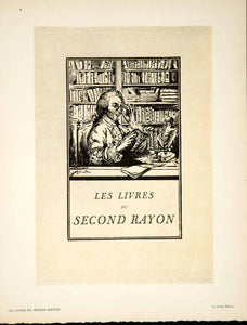 1933 Heliogravure Perrichon Les Livres du Second Rayon Henriot Book Title ADLP2