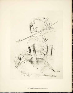 1930 Heliogravure Marcel Vertes Nude Horse Aventures du Roi Pausole Pierre ADLV1