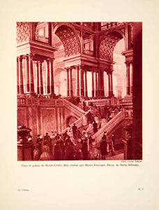1932 Photolithograph Comte Monte Cristo French Silent Film Boris Bilinsky AEC1