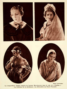 1932 Photolithograph Sandra Milowanoff Actress Fantine Les Miserables Film AEC1
