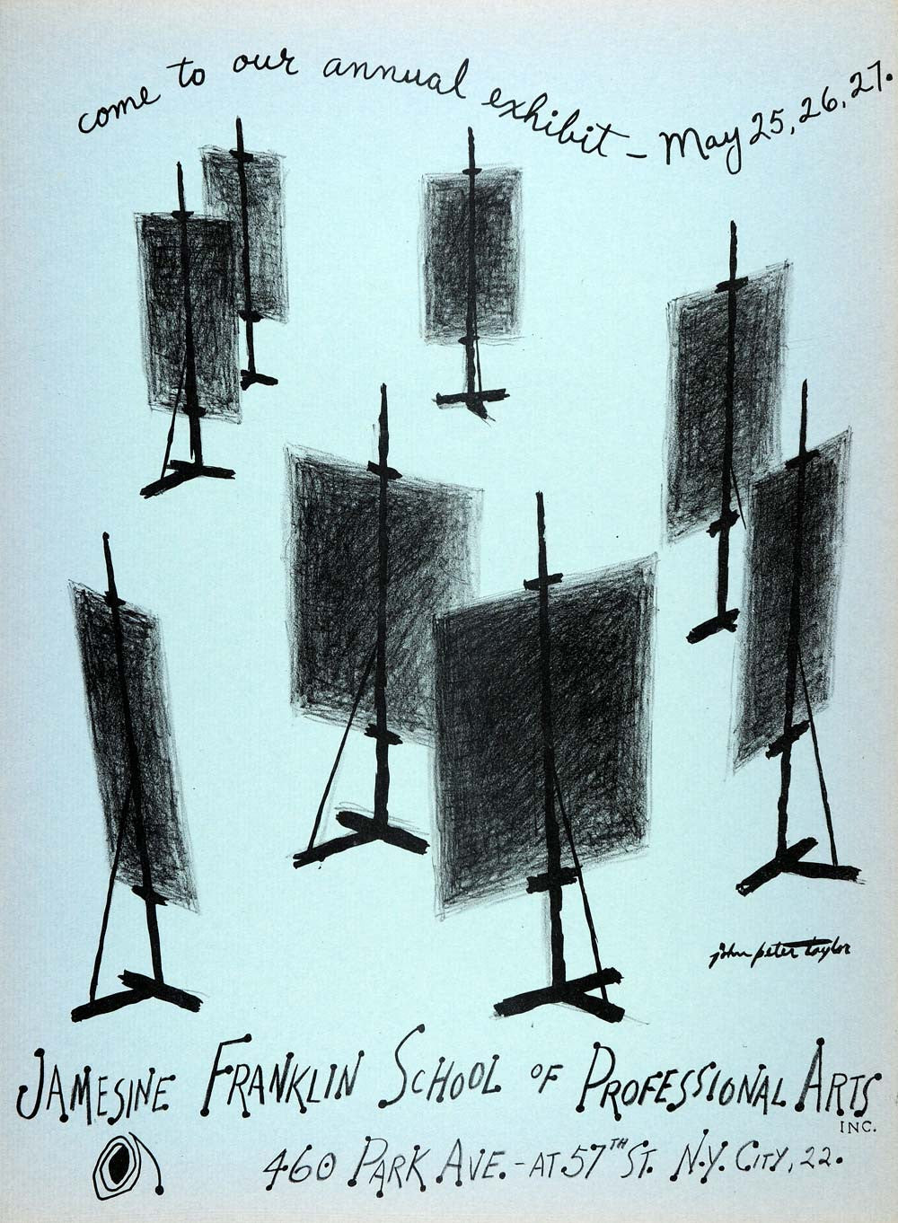 1950 Original Lithograph Jamesine Franklin School Professional Arts John AEF1 - Period Paper
