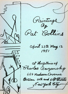 1951 Original Lithograph Pat Collins Charcoal Art Charles Barzansky Gallery AEF2