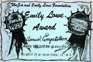 1951 Original Lithograph Joe Emily Lowe Award Foundation Ward Eggleston NY AEF2