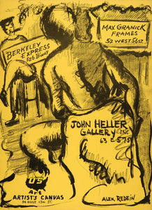 1954 Original Lithograph Alex Redein Art John Heller Gallery Max Granick AEF4