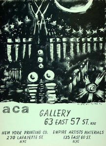 1956 Lithograph ACA Gallery Printing Empire Artists Materials Sylvia Carewe AEF5