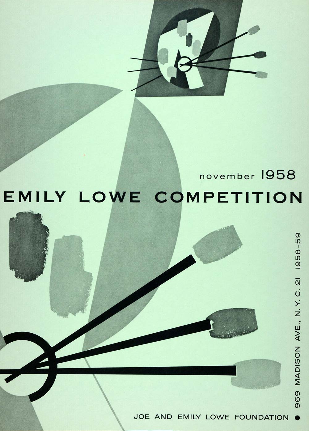 1958 Lithograph Joe Emily Lowe Foundation Artist Equity Association AEF7