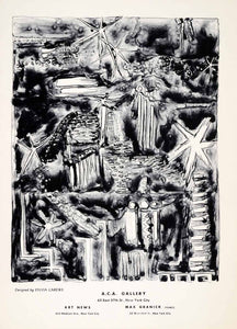 1955 Lithograph Sylvia Carewe Abstract Modern Art News Max Granick ACA AEF9