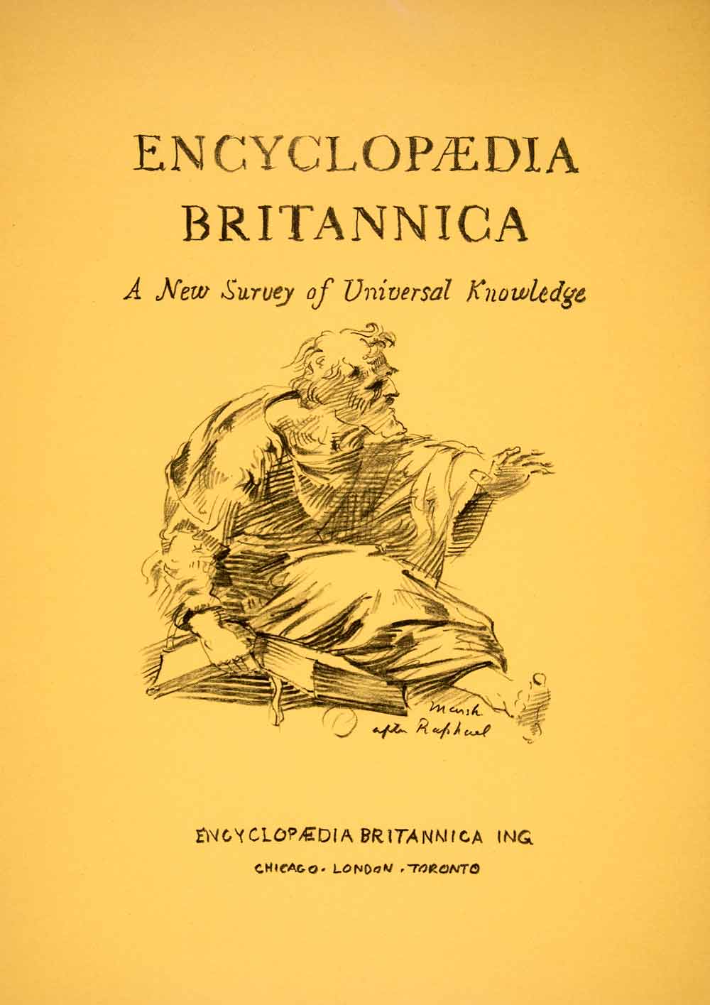 1953 Lithograph Reginald Marsh Raphael Art Encyclopaedia Britannica AEFA1