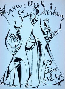 1953 Lithograph Adolf Dehn Abstract Modern Art Maxwell Sackheim 670 Fifth AEFA1