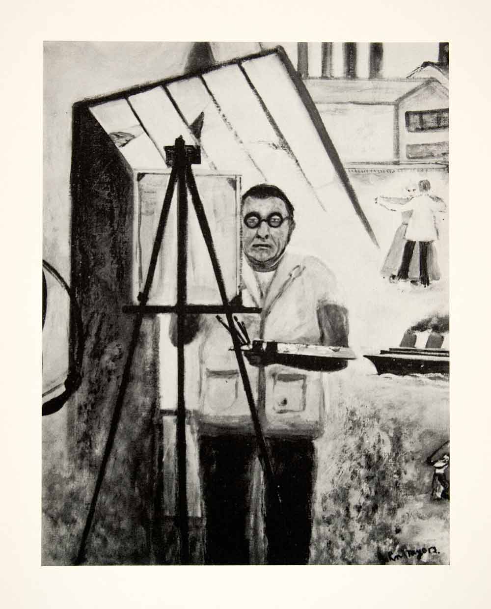 1953 Lithograph John Myers Abstract Artist Easel Painter AEA Dance New AEFA1