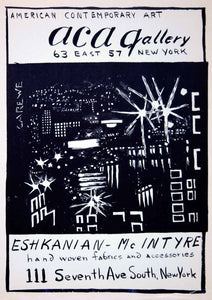 1954 Lithograph Sylvia Carewe ACA Art Gallery Eshkanian McIntyre NYC AEFA2