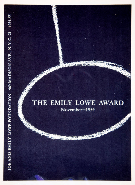 1954 Lithograph Joe & Emily Lowe Foundation Award Nonprofit New York City AEFA2