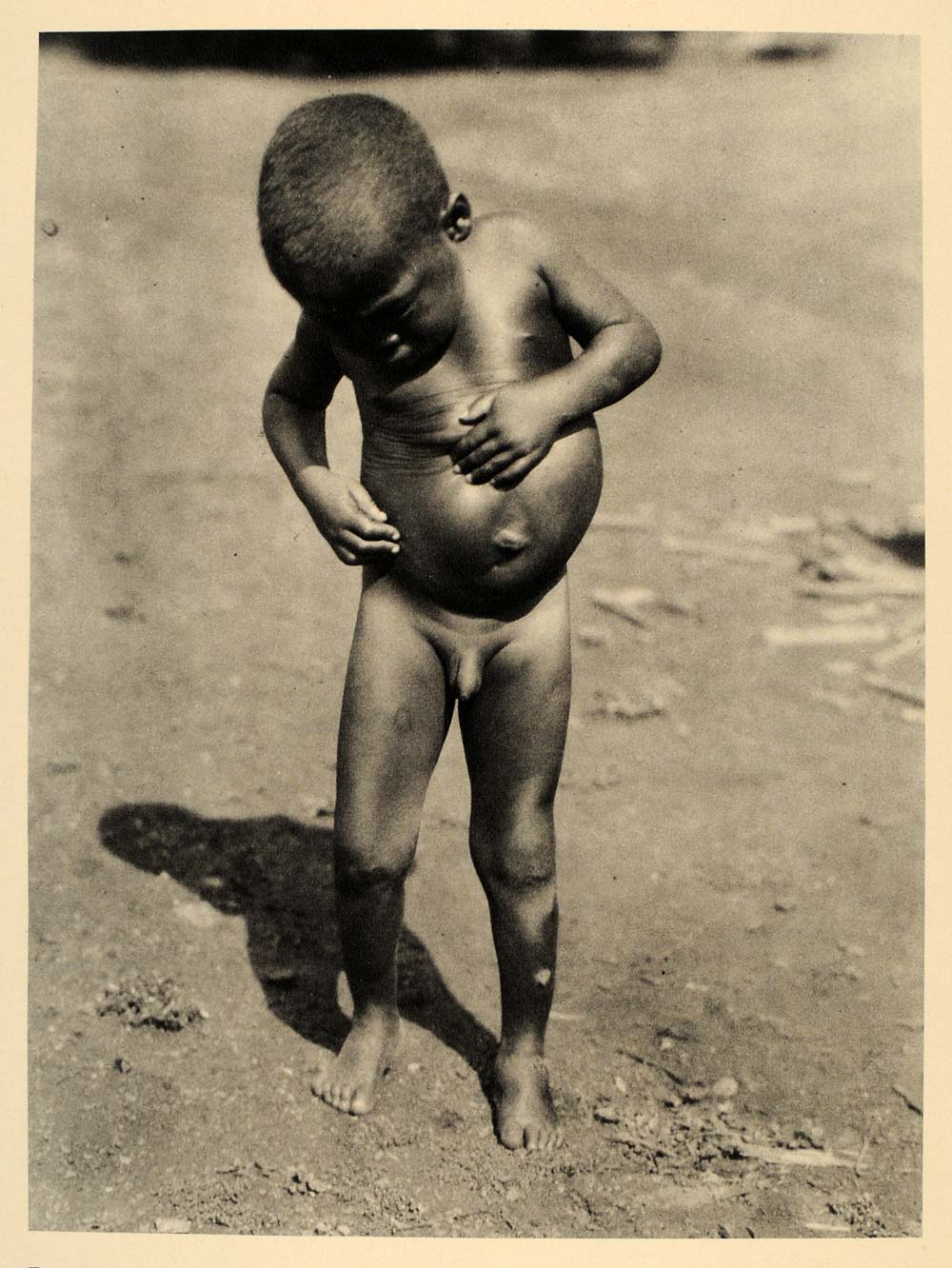 1930 African Ewe Child Boy Togo Lotte Levy-Errell - ORIGINAL PHOTOGRAVURE AF2