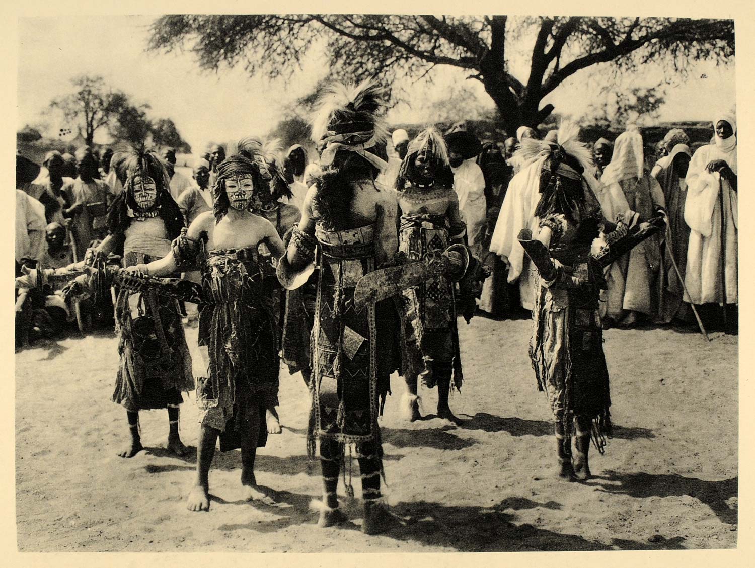 1930 African Asna Cult Dance Costume Dress Niger Africa - ORIGINAL AF2