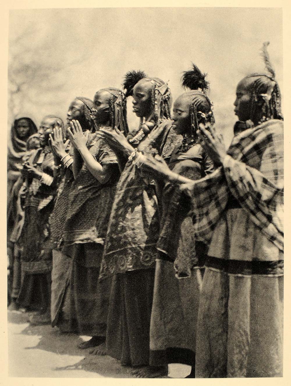 1930 Africa Aulad Hamid Arab Women Costume Dance Sudan - ORIGINAL AF2