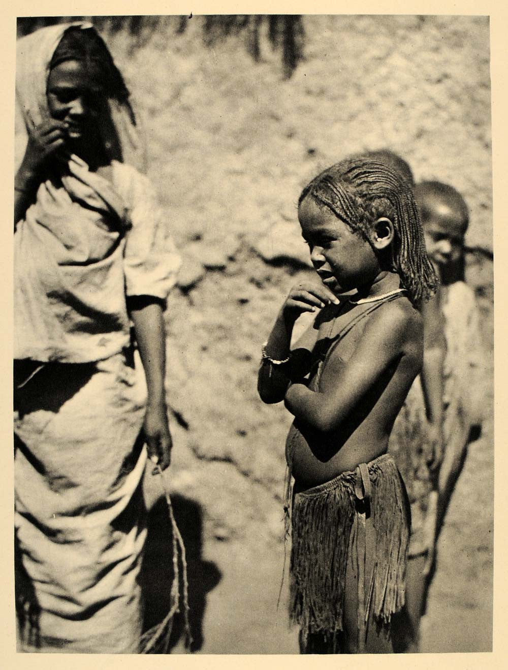 1930 African Children Omdurman Sudan Hugo A. Bernatzik - ORIGINAL AF2