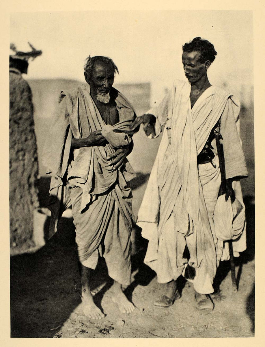 1930 Bisharin Men Nubian Desert Sudan Hugo A. Bernatzik - ORIGINAL AF2 ...