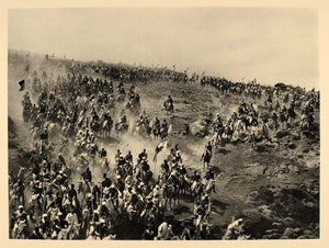 1930 Abyssinian Army Troops Horses Marching Ethiopia - ORIGINAL PHOTOGRAVURE AF2