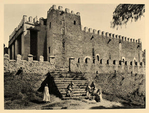 1930 Axum Aksum Ethiopia Zion Church Architecture - ORIGINAL PHOTOGRAVURE AF2