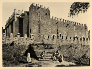 1930 Axum Aksum Ethiopia Zion Church Architecture - ORIGINAL