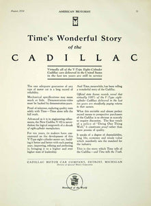 1924 Ad Cadillac Car Company Detroit Michigan General Motors V-63 Automobile AM2