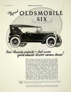 1924 Ad Oldsmobile Six Olds Motor Works Lansing Michigan Car Automobile AM2