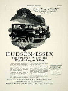 1926 Ad Hudson Essex Motor Car Company Detroit Michigan Drive Travel AM2