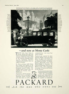 1926 Ad Monte Carlo Packard Automobile Car Vehicle Drive Decorate Border AM2