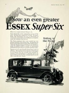 1927 Ad Essex Super Six Car Automobile Vehicle Drive Nature Automotive AM2