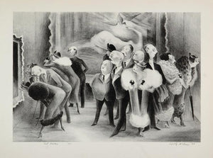 1939 Adolf Dehn Art Lovers Gallery Paintings Show Print ORIGINAL HISTORIC AMER