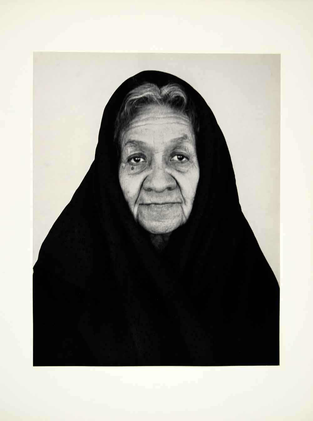 1965 Original Photograph Richard J. Elkus Alamos Mexico Old Woman Portrait AMX1