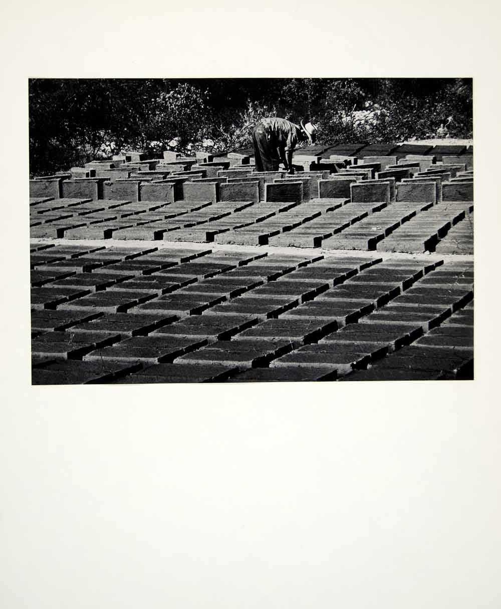 1965 Original Photograph Richard J Elkus Adobe Brickyard Town Alamos Mexico AMX1