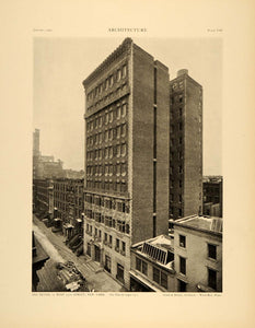 1905 Print Hotel Devon Architecture 70 W. 55th St. New York Israels Harder ARC4