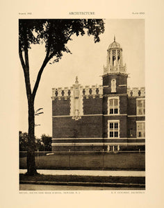 1915 Print South Side High School Newark New Jersey Ernest Guilbert ARC5
