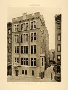 1915 Print St. Ignatius Loyola Nursery New York W Weissenberger Jr ARC5