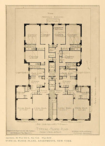 1915 Print 226 West 70 Street Apartment New York Rouse Goldstone ARC5