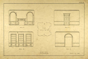 1925 Lithograph East Pratt Street Baltimore History Interior Architecture ARC6