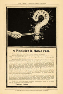 1905 Ad Postum Cereal Grape Nut Health Breakfast Food Question Mark ARG1