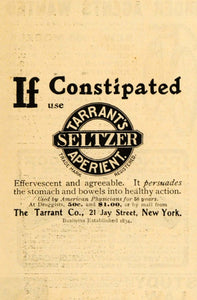 1903 Ad Tarrant Seltzer Aperient Effervescent Digestion - ORIGINAL ARG1