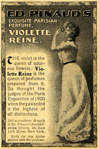1902 Ad Ed Pinauds Parisian Perfume Violet Reine Scent - ORIGINAL ARG1