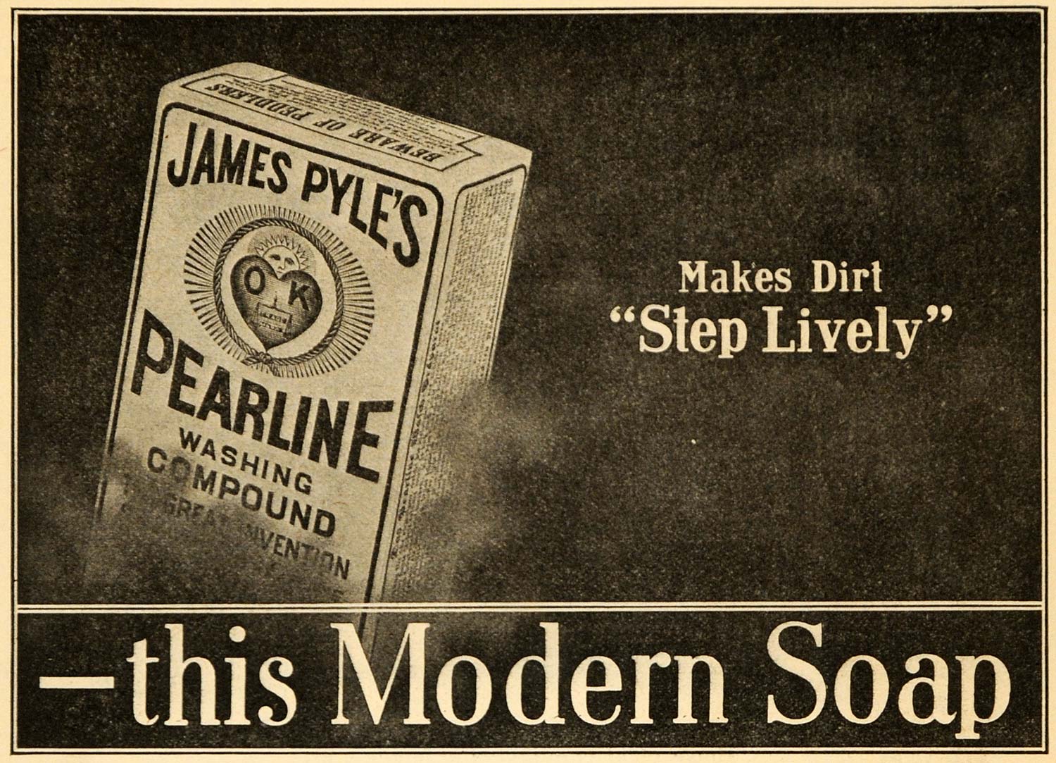 Pyles Pearline 1905 Ad James Pyle Pearline Washing Compound Soap Box - ORIGINAL ARG1 ...