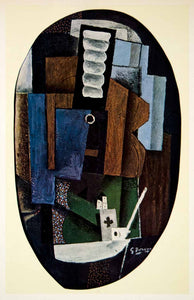 1961 Georges Braque Guitar Cubism Modern Art Print - ORIGINAL