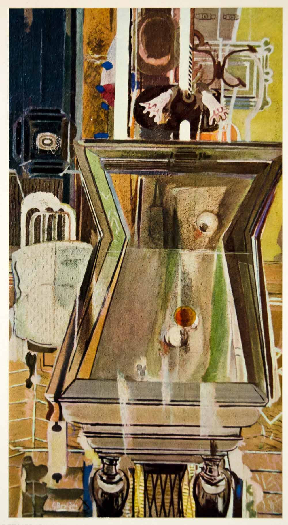 1961 Georges Braque Billiard Ball Pool Table Art Print - ORIGINAL