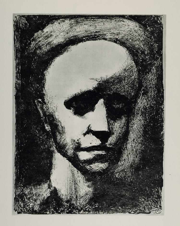 1967 Art Print Self Portrait with Cap Georges Rouault ORIGINAL HISTORI ...