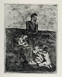 1967 Art Print Poor Les Saltimbanques Pablo Picasso - ORIGINAL HISTORIC ART4
