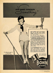 1935 Ad Bohn Bearings Ruby Keeler Dress Parade Warner - ORIGINAL ATJ2