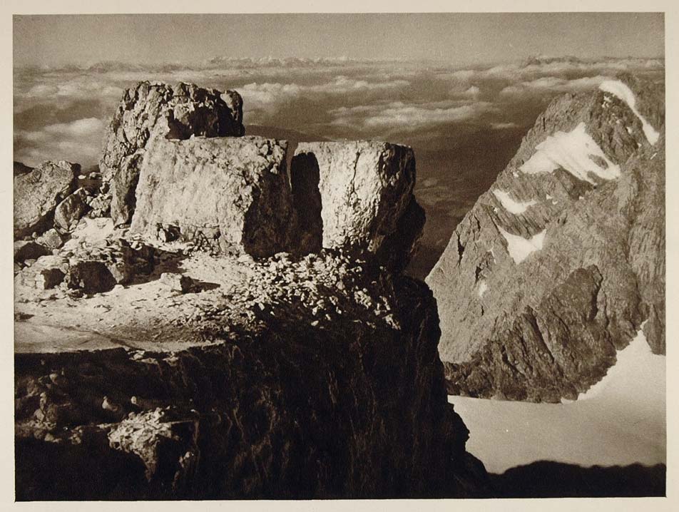 1928 Dachsteingipfel Summit Dachstein Mountain Austria - ORIGINAL AUS2
